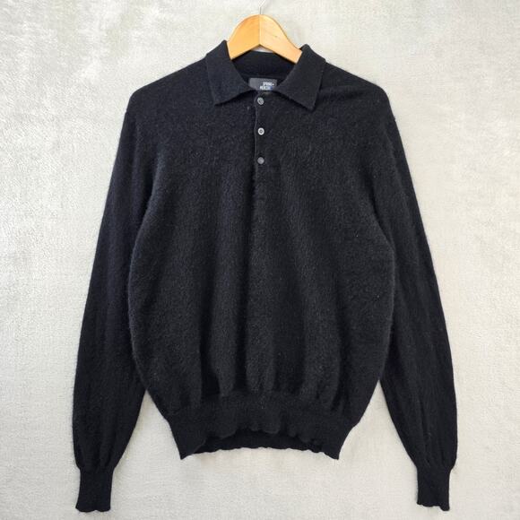 Spring Mercer Other - Spring Mercer Cashmere Polo Sweater Mens Medium Black Casual Comfy Preppy